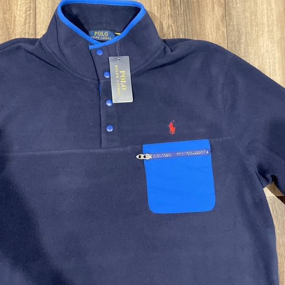 Polo Ralph Lauren Pullover Fleece Men jacket size XL - Picture 2 of 7